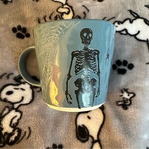 Skeleton Spider Web & Spider ceramic mug